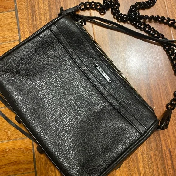 Rebecca Minkoff Black Leather Crossbody Bag - Picture 3 of 3